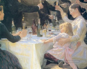 ペダー・セヴェリン・クロイヤー Painting - ヒップ・ヒップ・フラ 1888 ペダー・セヴェリン・クロイヤー